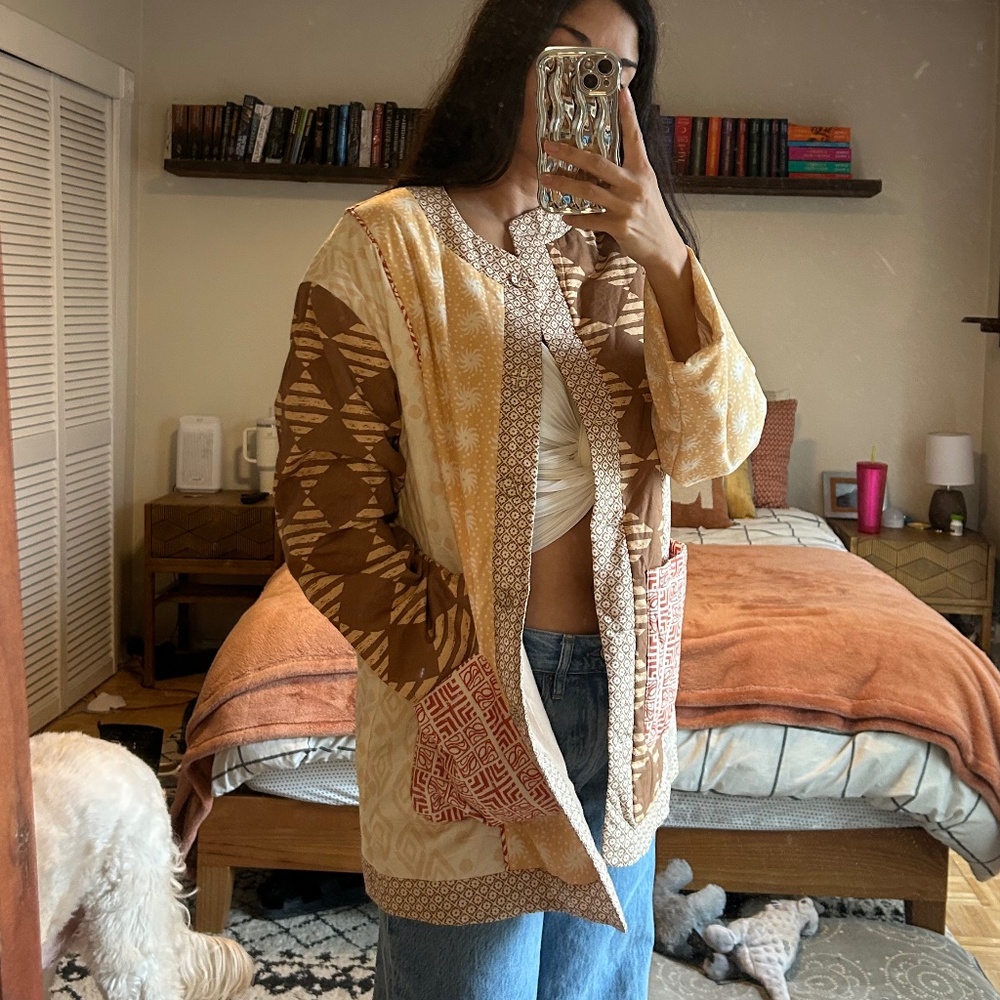 VRG GRL patchwork jacket